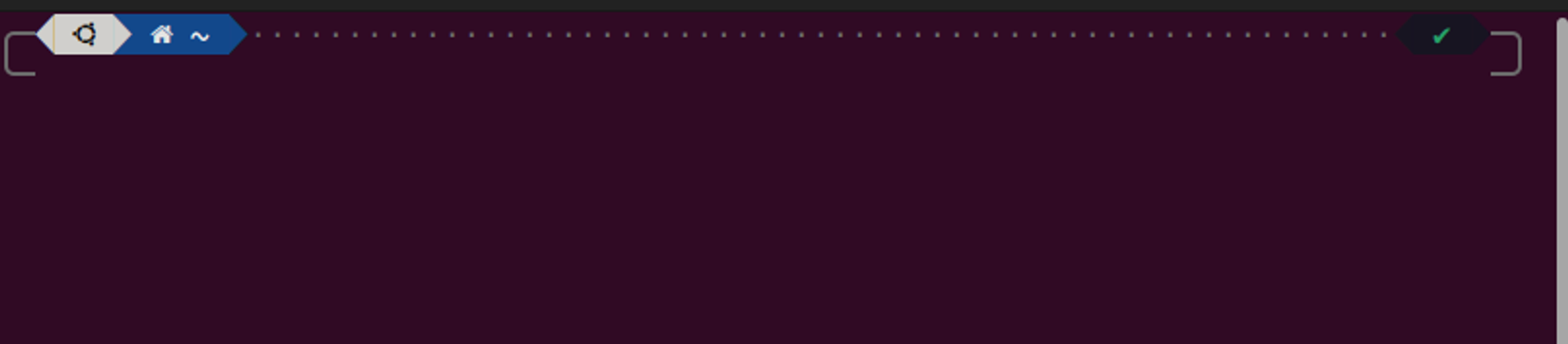 Terminal window opened with keyboard shortcut