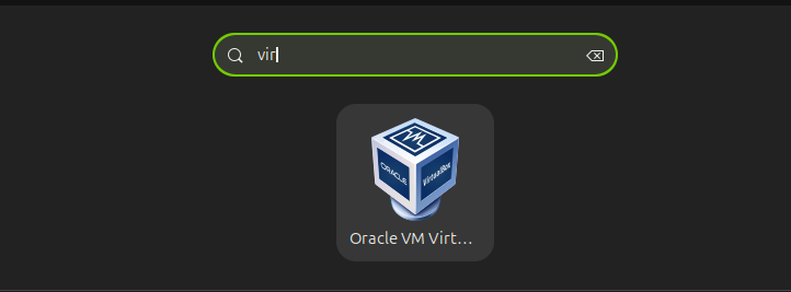 Oracle VM VirtualBox application running on Ubuntu 24.04
