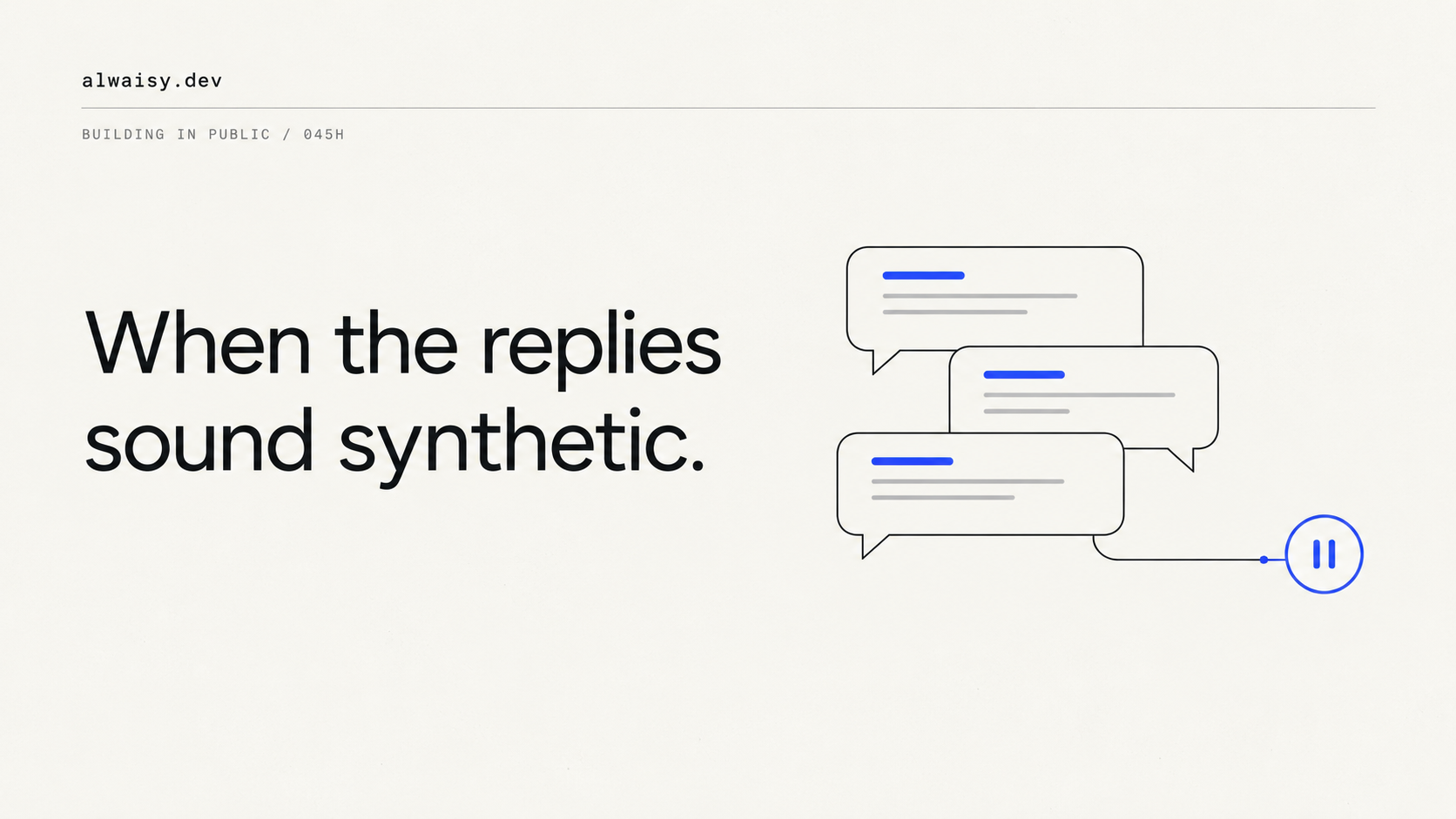 When the replies sound synthetic - SLAP project cover